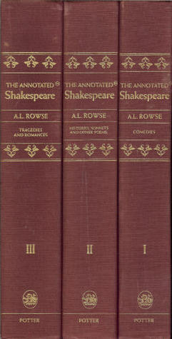 The Annotated Shakespeare: The Comedies, Histories, Sonnets and Other Poems, Tragedies and Romances Complete (Three Volume Set in Slipcase) (1988) by William Shakespeare